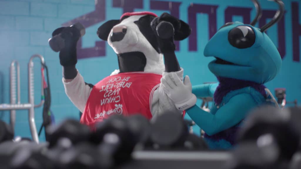 Video for Chick-fil-a's partnership with the Charlotte Hornets