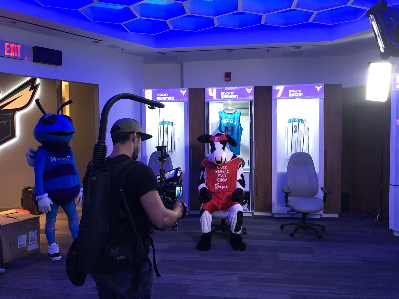 Chick-Fil-A Charlotte Hornets Video Shoot Behind the Scenes