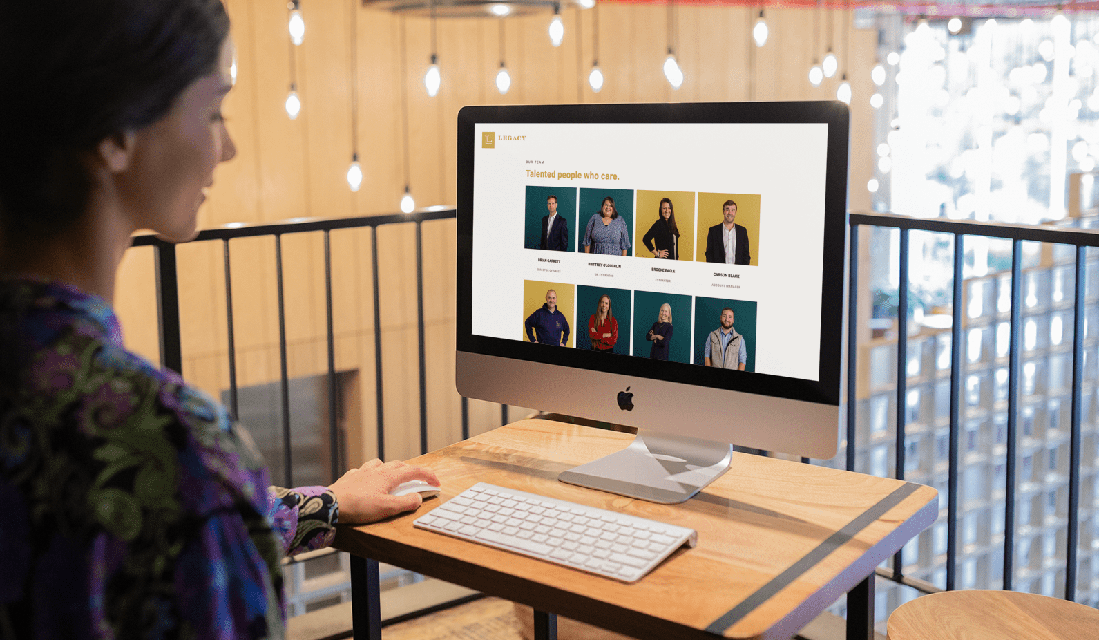 Legacy Light Website Redesign team page